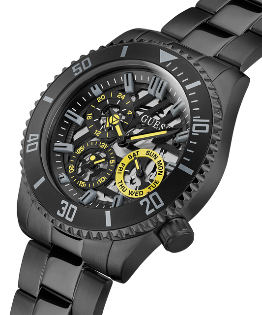 GUESS Mens Black Multi-function Watch