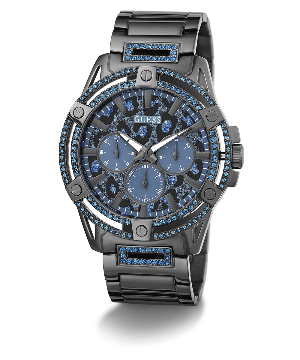 GUESS Mens Gunmetal Multi-function Watch