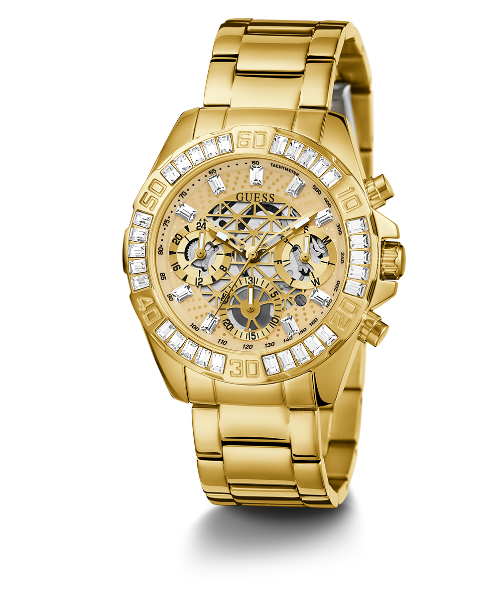 GUESS Ladies Gold Tone Multi-function Watch
