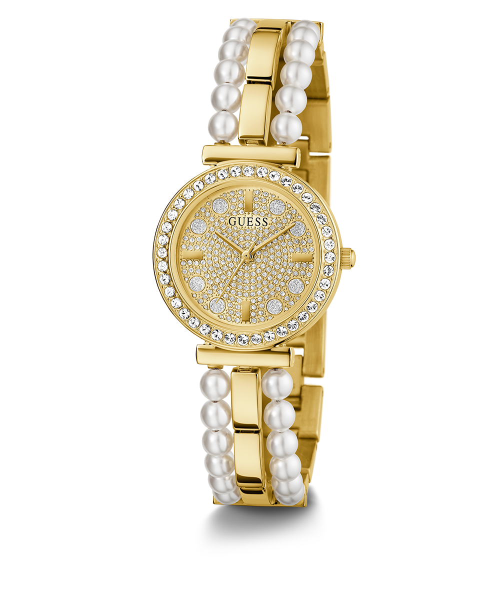 GUESS Ladies Gold Tone Analog Watch