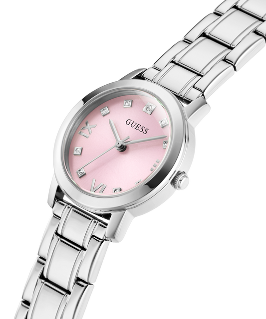 GUESS Ladies Silver Tone Analog Watch