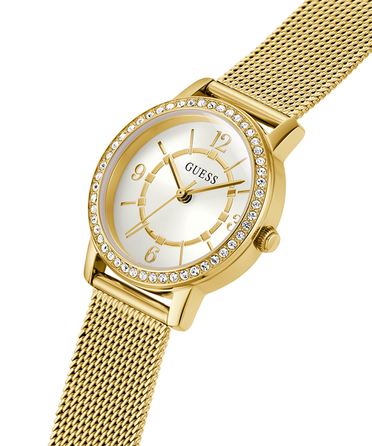 GUESS Ladies Gold Tone Analog Watch