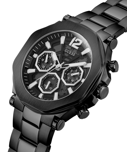 GUESS Mens Black Multi-function Watch