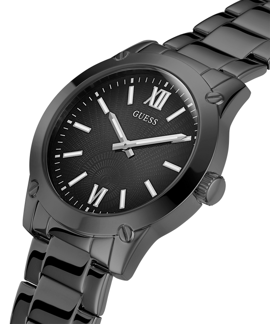 GUESS Mens Black Analog Watch