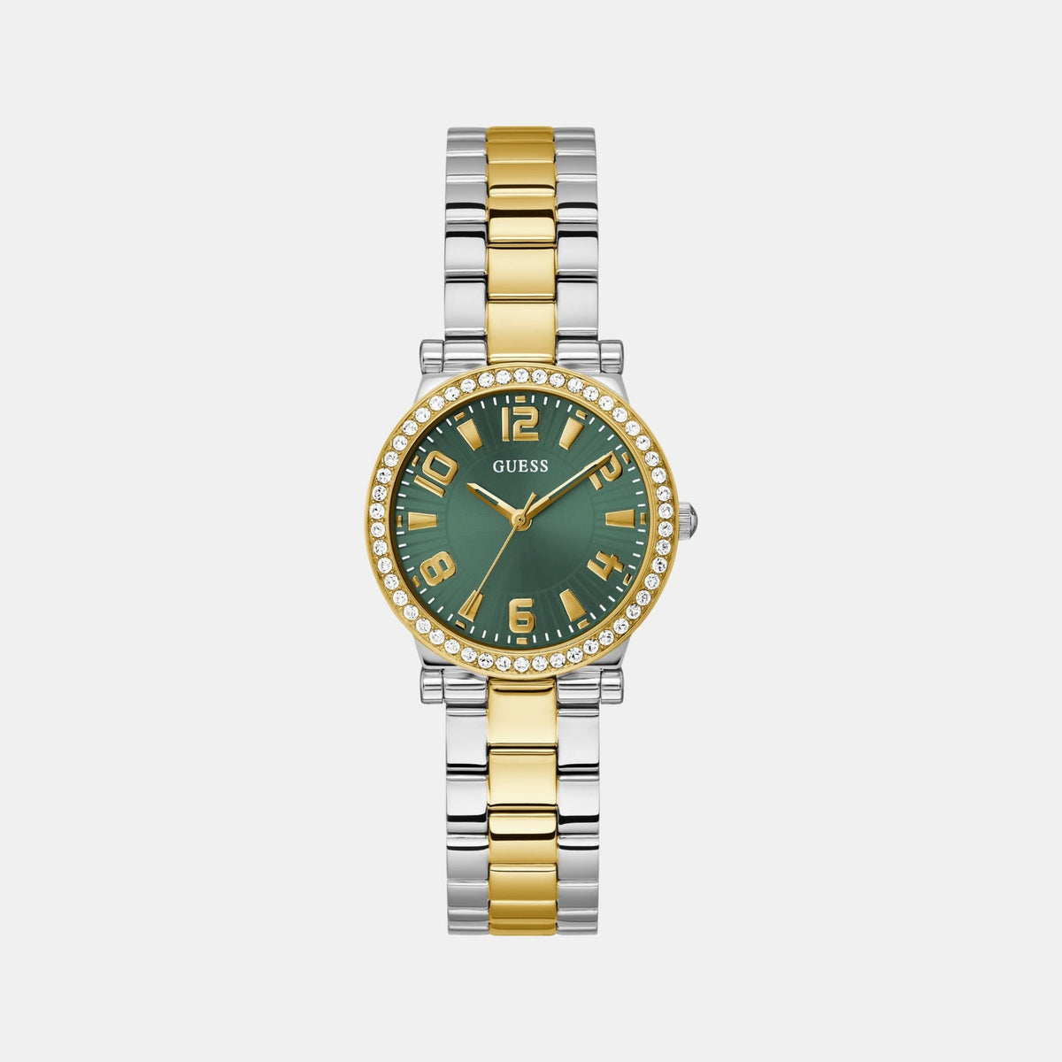 Gd Fawn Women Quartz Green Dial Analog Stainless Steel GW0686L2