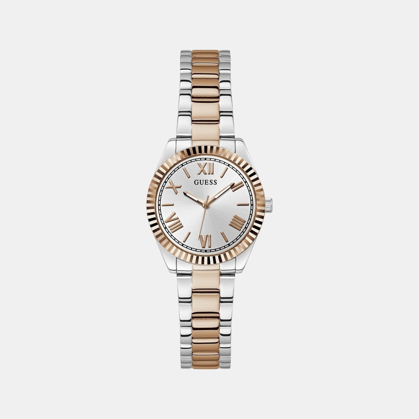 Gd Mini Luna Women Quartz Silver Dial Analog Stainless Steel GW0687L3 - Guess watch