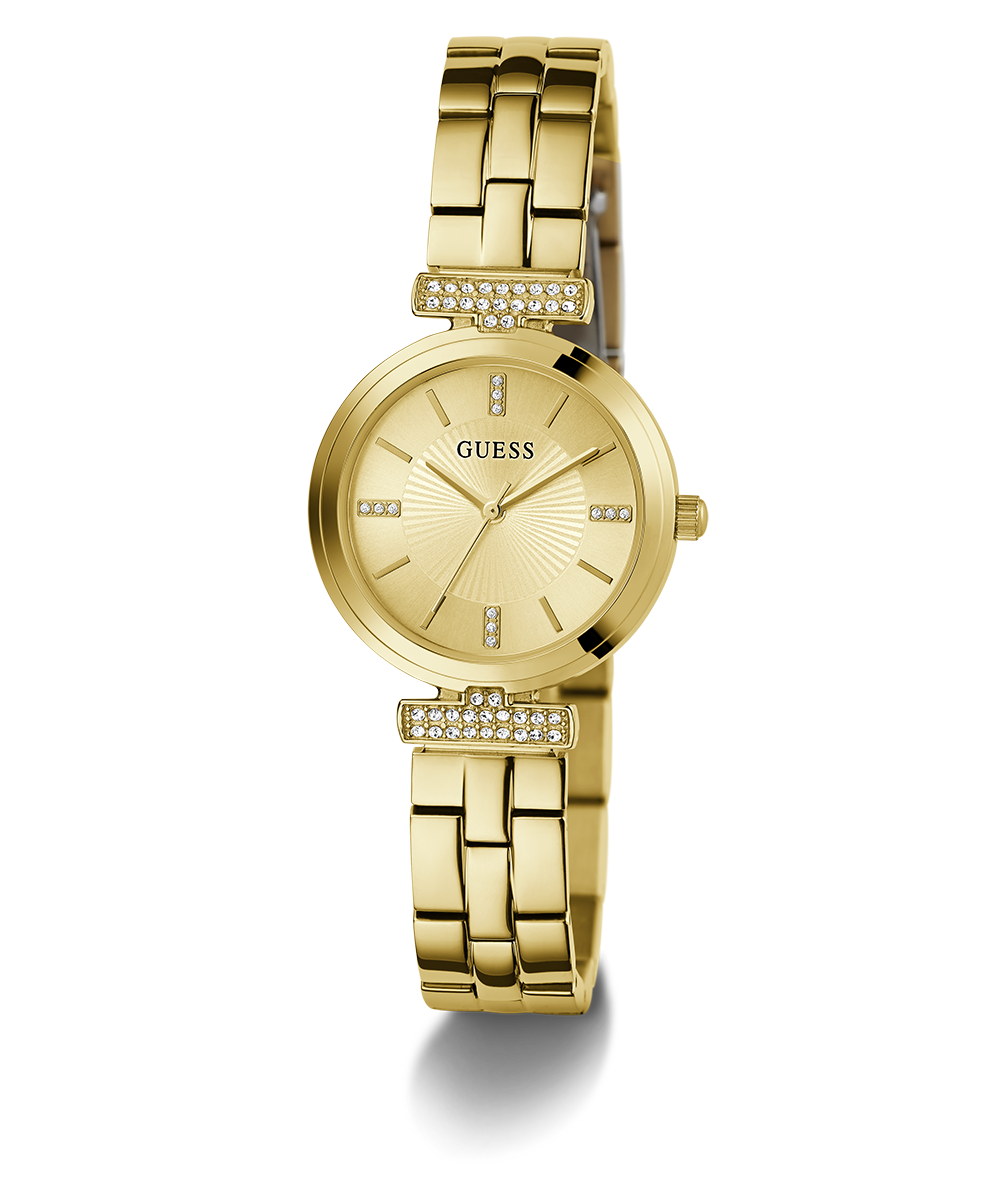 GUESS Ladies Gold Tone Analog Watch