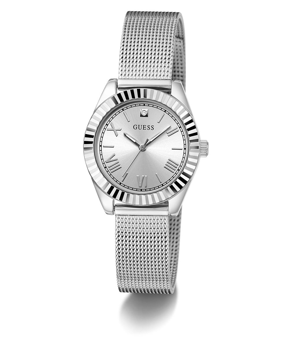 GUESS Mini Luna Ladies Silver Tone Analog Watch