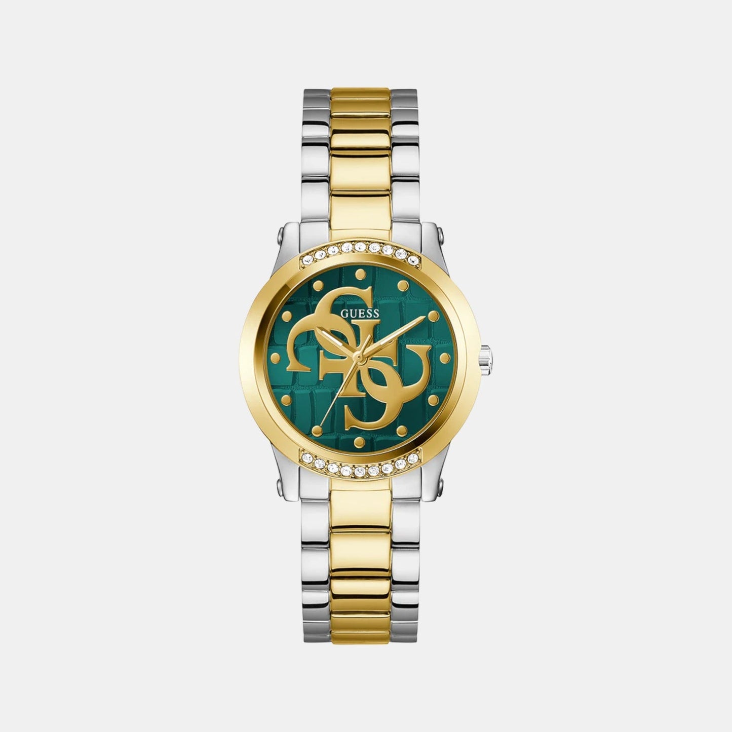Gt Annette Women Quartz Green Dial Analog Stainless Steel GW0861L4 - Guess watch