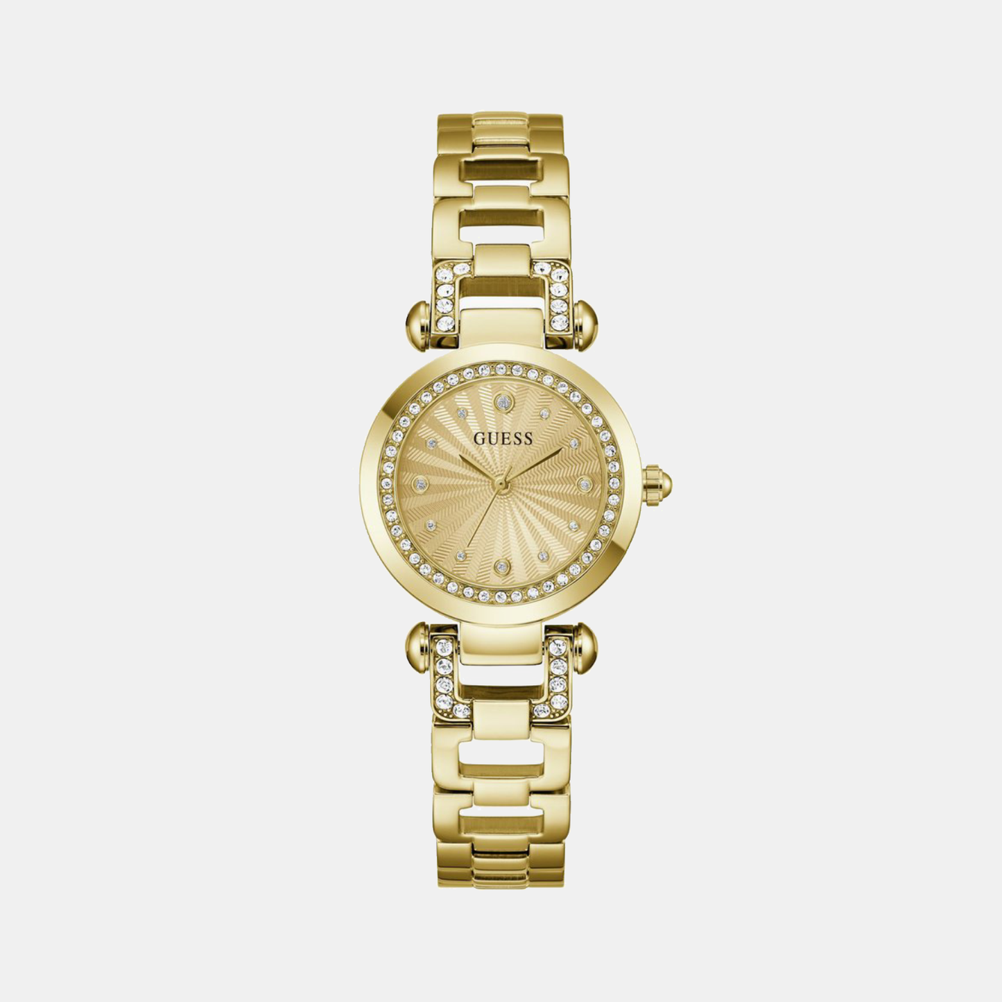 Gb Ginger Women Quartz Champagne Dial Analog Stainless Steel GW0869L4 - Guess watch