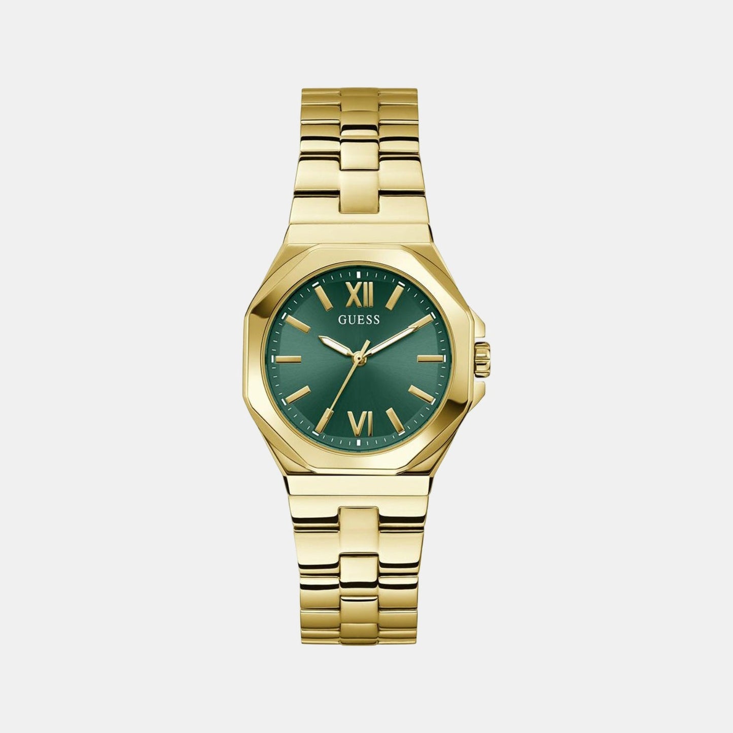 Gd Empress Women Quartz Green Dial Analog Stainless Steel GW0873L2 - Guess watch
