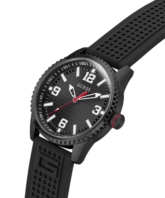 GUESS Mens Black Analog Watch