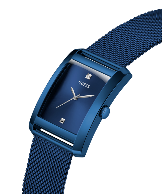 GUESS Mens Blue Analog Watch