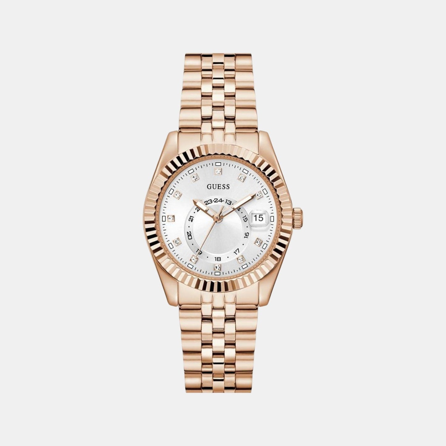 Gd Jada Women Quartz White Dial Analog Stainless Steel GW0936L4 - Guess watch