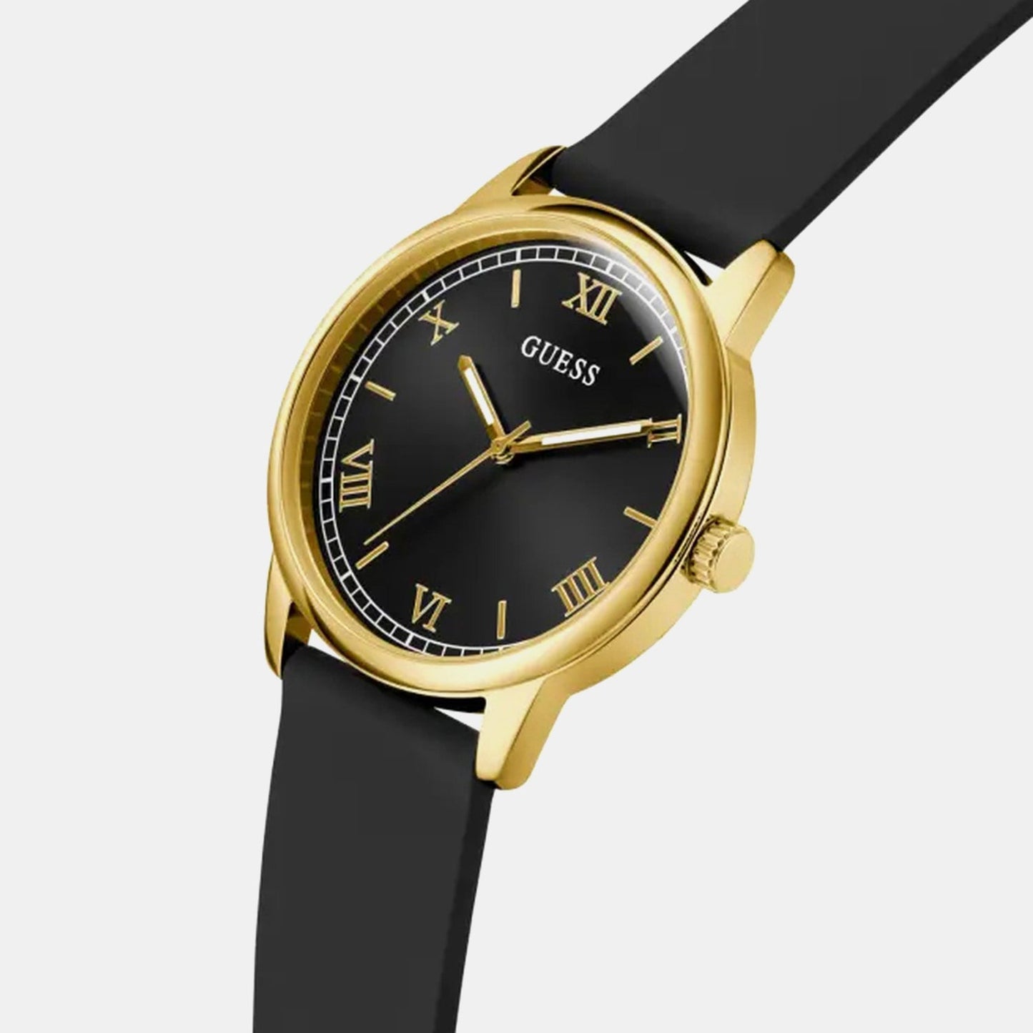 Men Quartz Black Dial Analog Silicone Watch GW0973G2 - Guess watch - Image 5