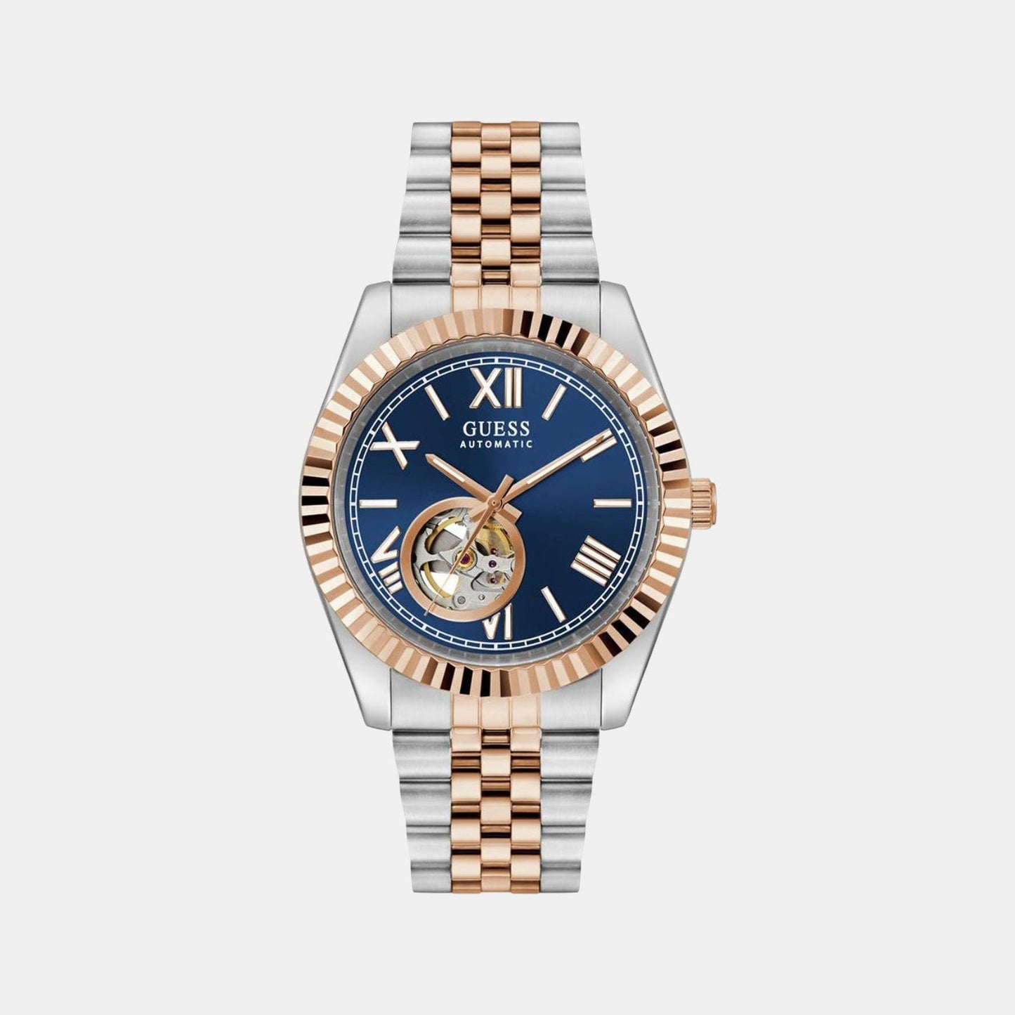Gd Connoisseur Men Automatic Blue Dial Analog Stainless Steel GW0984G5 - Guess watch