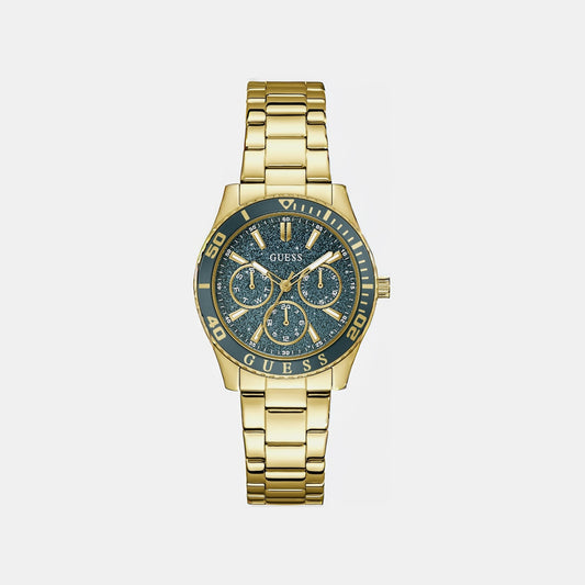 Gs Mariana Women Quartz Teal Dial Analog Stainless Steel GW1035L2