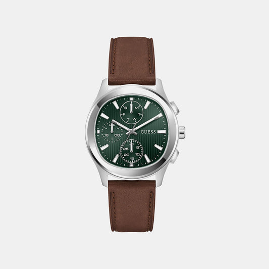 Gd Palmer Men Quartz Green Dial Analog Stainless Steel GW1049G1