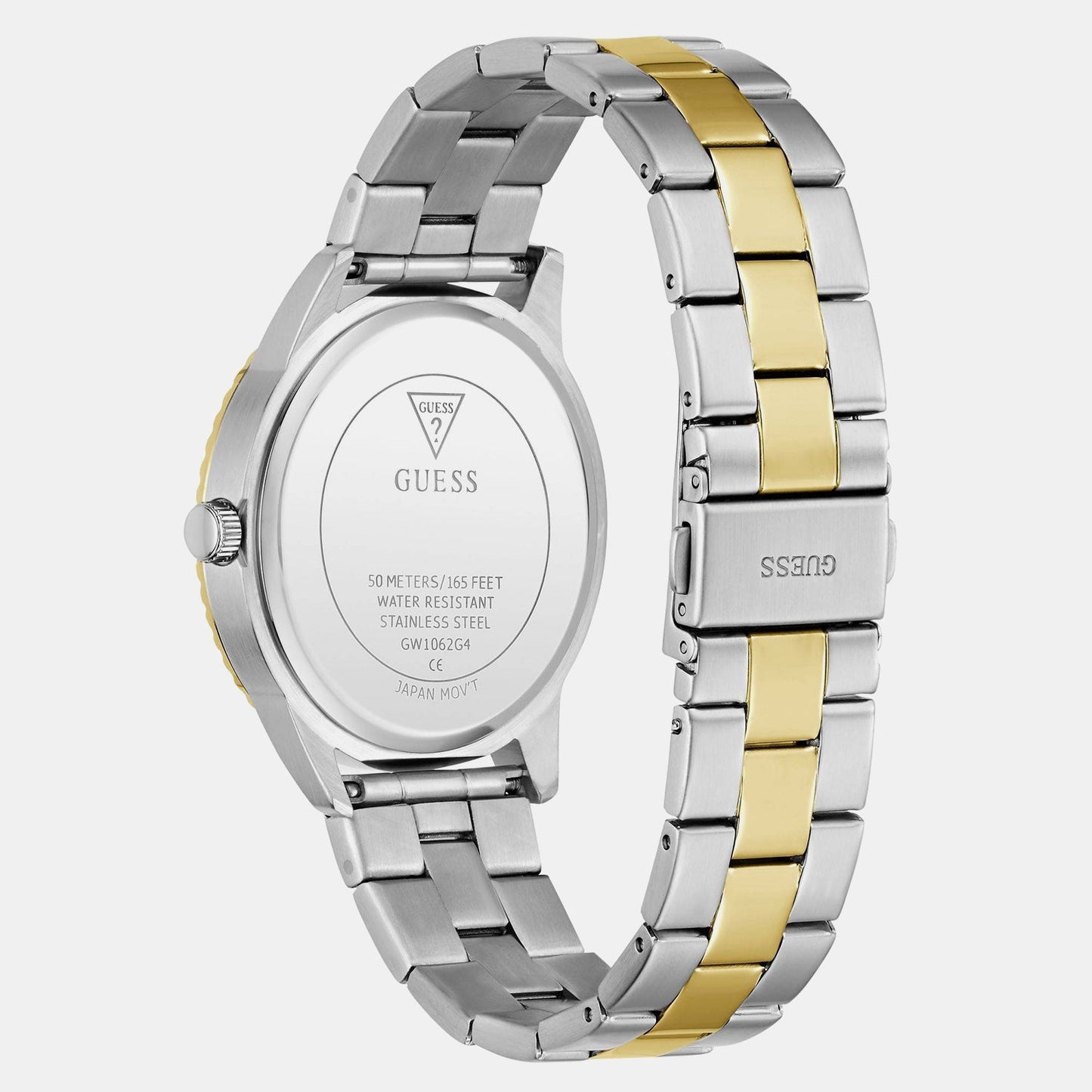 Gs Chip Men Quartz Champagne Dial Analog Stainless Steel GW1062G4