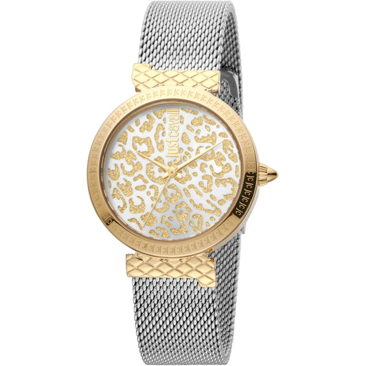Vibrazioni Steel Yellow Gold Leopard Glitter