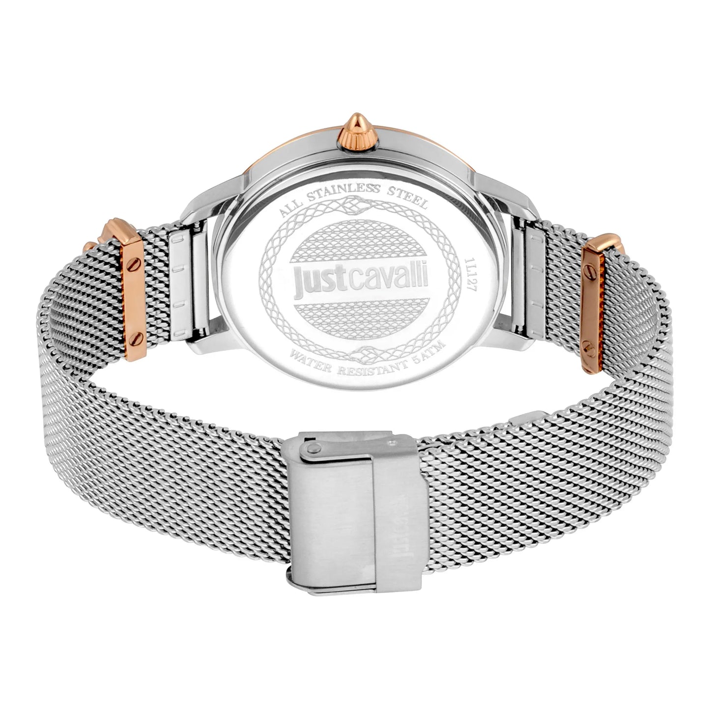 Just per me Steel Rose Gold TwoTone Zebra Glitter
