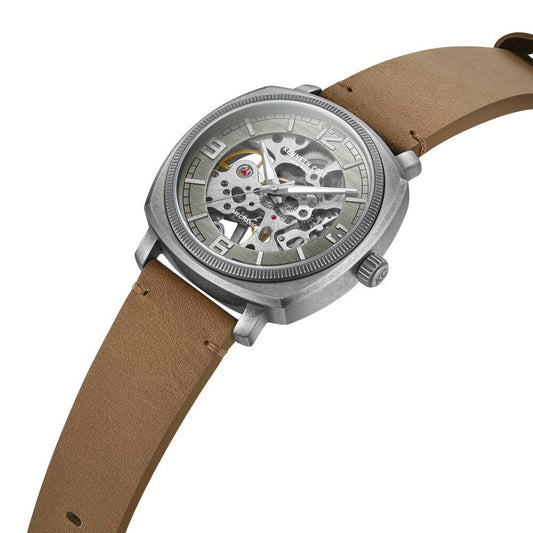 Kenneth Cole Silver Dial Analog Mechanical Hand Wound Watch For Men