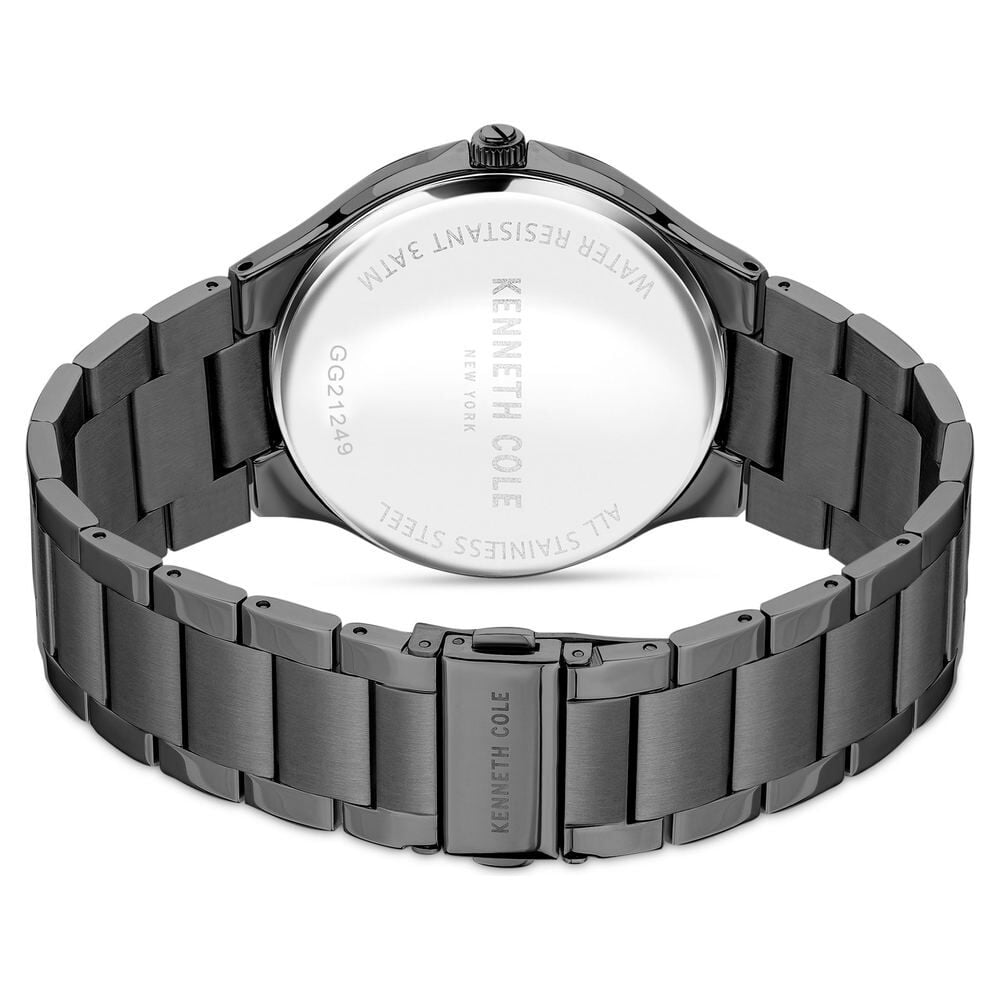 Kenneth Cole Quartz Analog Black Dial Stainless Steel Strap Watch for Men