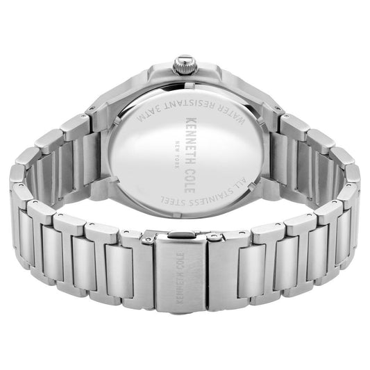Kenneth Cole Quartz Analog Blue Dial Stainless Steel Strap Watch For Men
