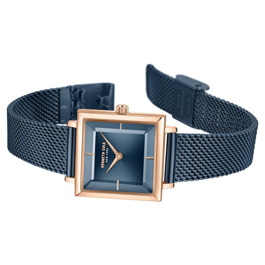 Kenneth Cole Quartz Analog Blue Dial Metal Strap Watch For Women