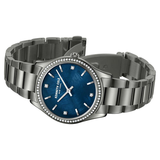 Kenneth Cole Quartz Analog Blue Dial Stainless Steel Strap Watch For Women