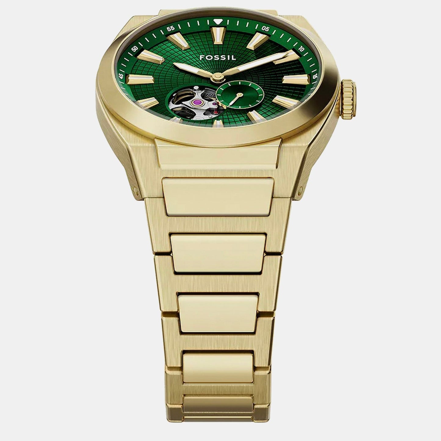 Everett Men Automatic Green Dial Analog Stainless Steel Watch ME3276