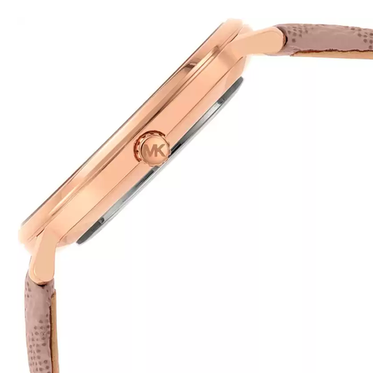 Michael Kors Women Leather Pyper Wrist Watch MK2859