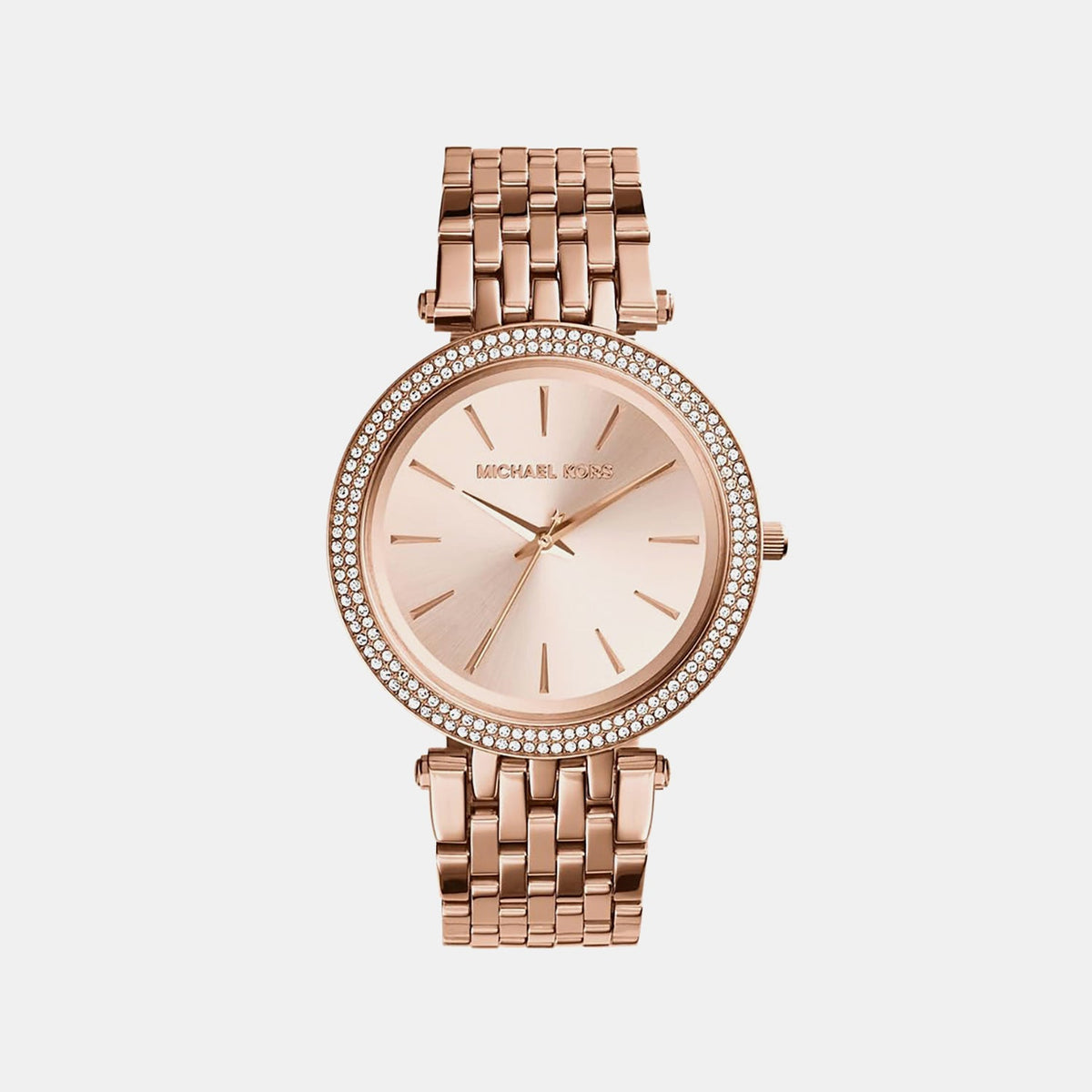 Darci Women Quartz Rose Gold Dial Analog Stainless Steel Watch MK3192