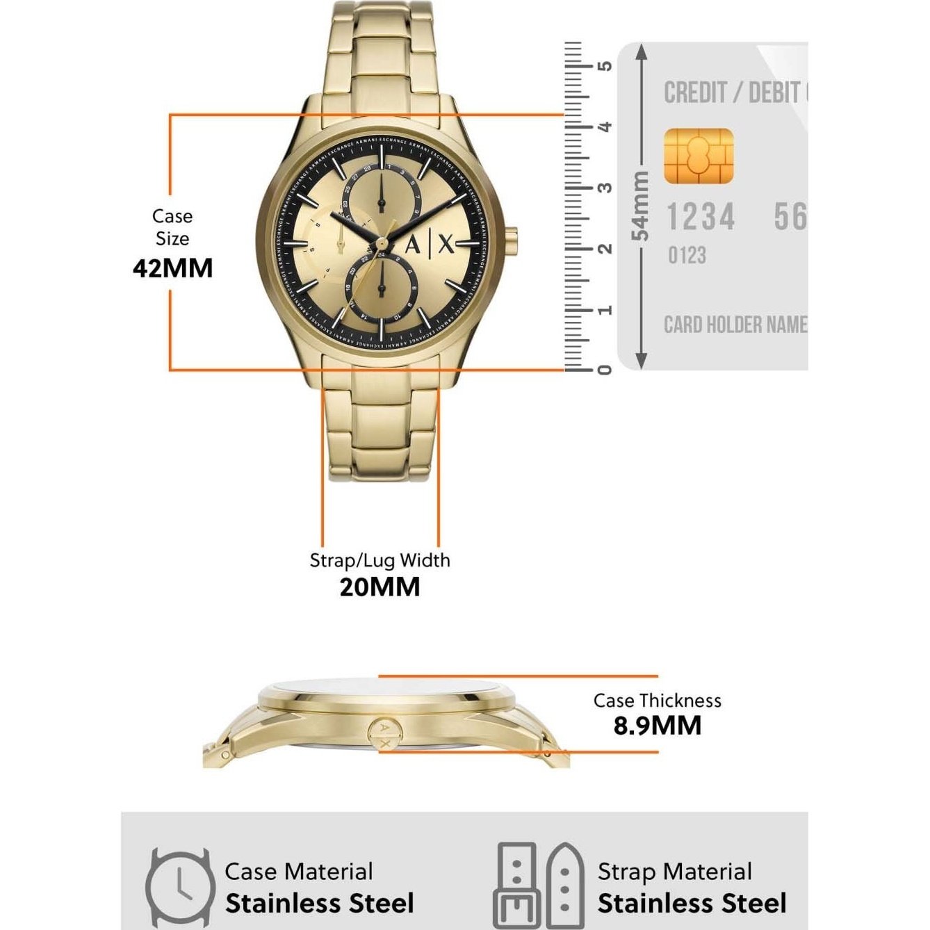 ARMANI EXCHANGE AX1866 Chronograph Watch for Men