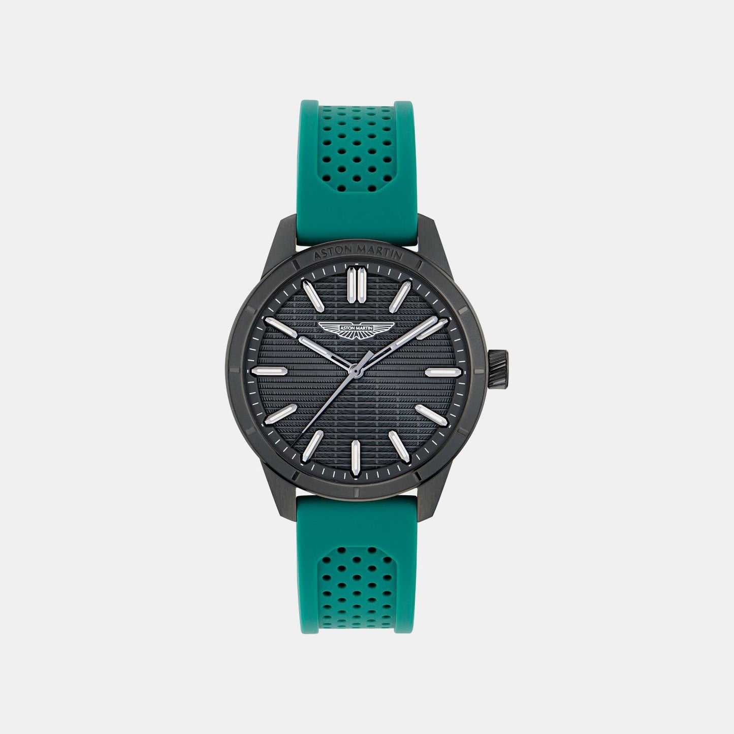 Aml Icon Men Quartz Black Dial Analog Silicone Watch MTIH1F5023E