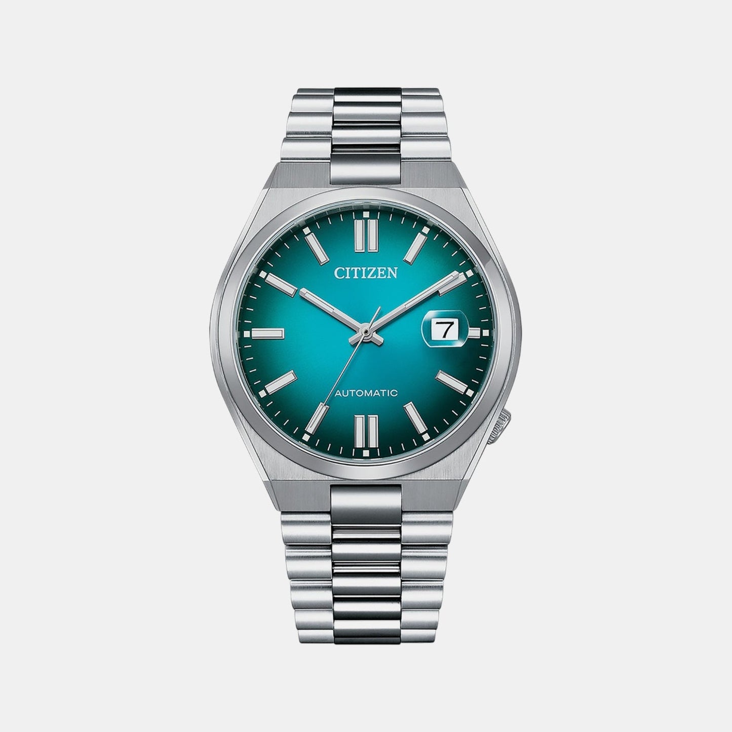 Tsuyosa Men Automatic Teal Dial Analog Stainless Steel Watch NJ0151-88X