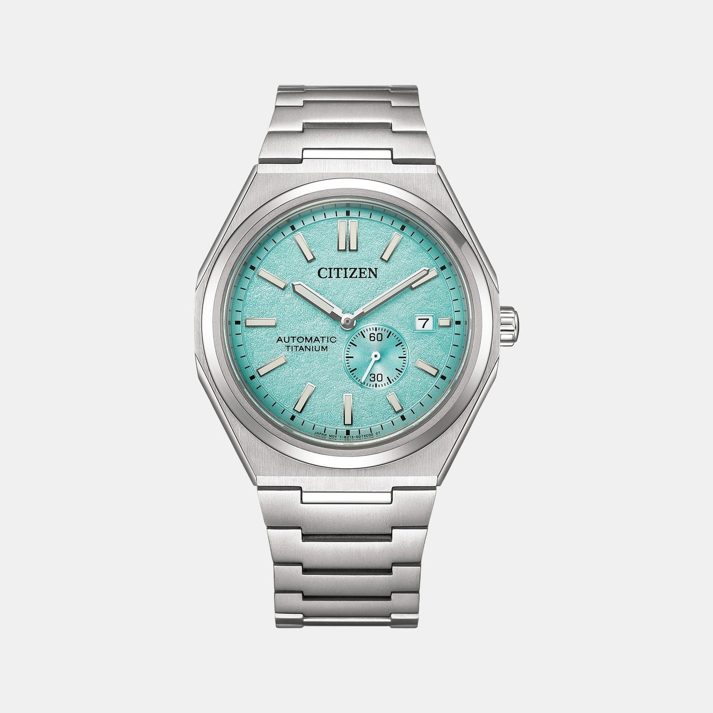 Zenshin Men Automatic Blue Dial Analog Titanium Watch NJ0180-80M
