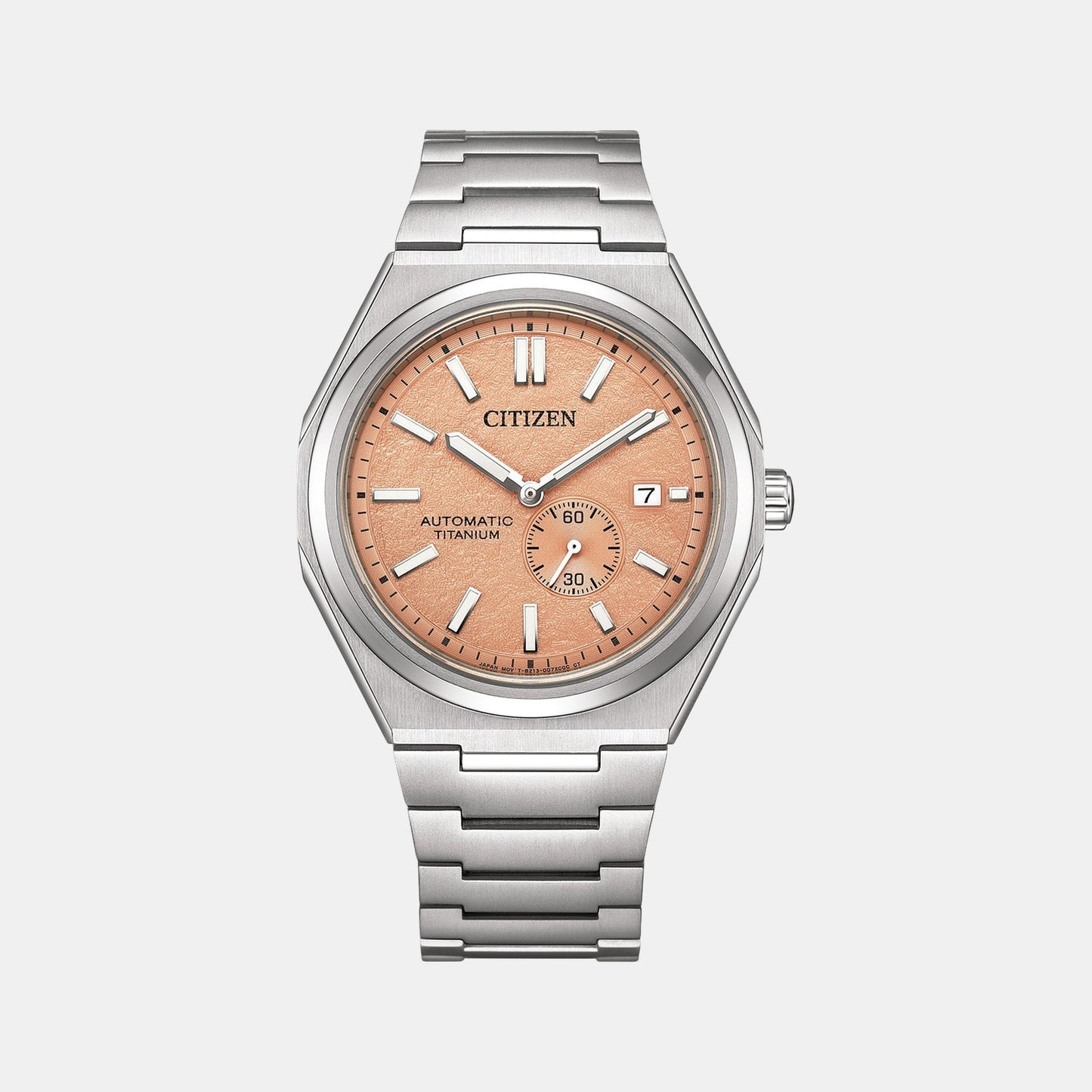 Zenshin Men Automatic Orange Dial Analog Titanium Watch NJ0180-80Z