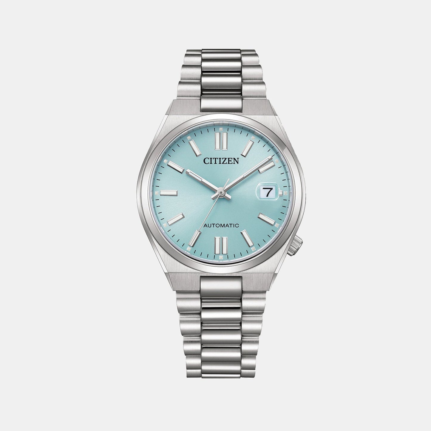 Tsuyosa Unisex Automatic Blue Dial Analog Stainless Steel Watch NJ0200-50L