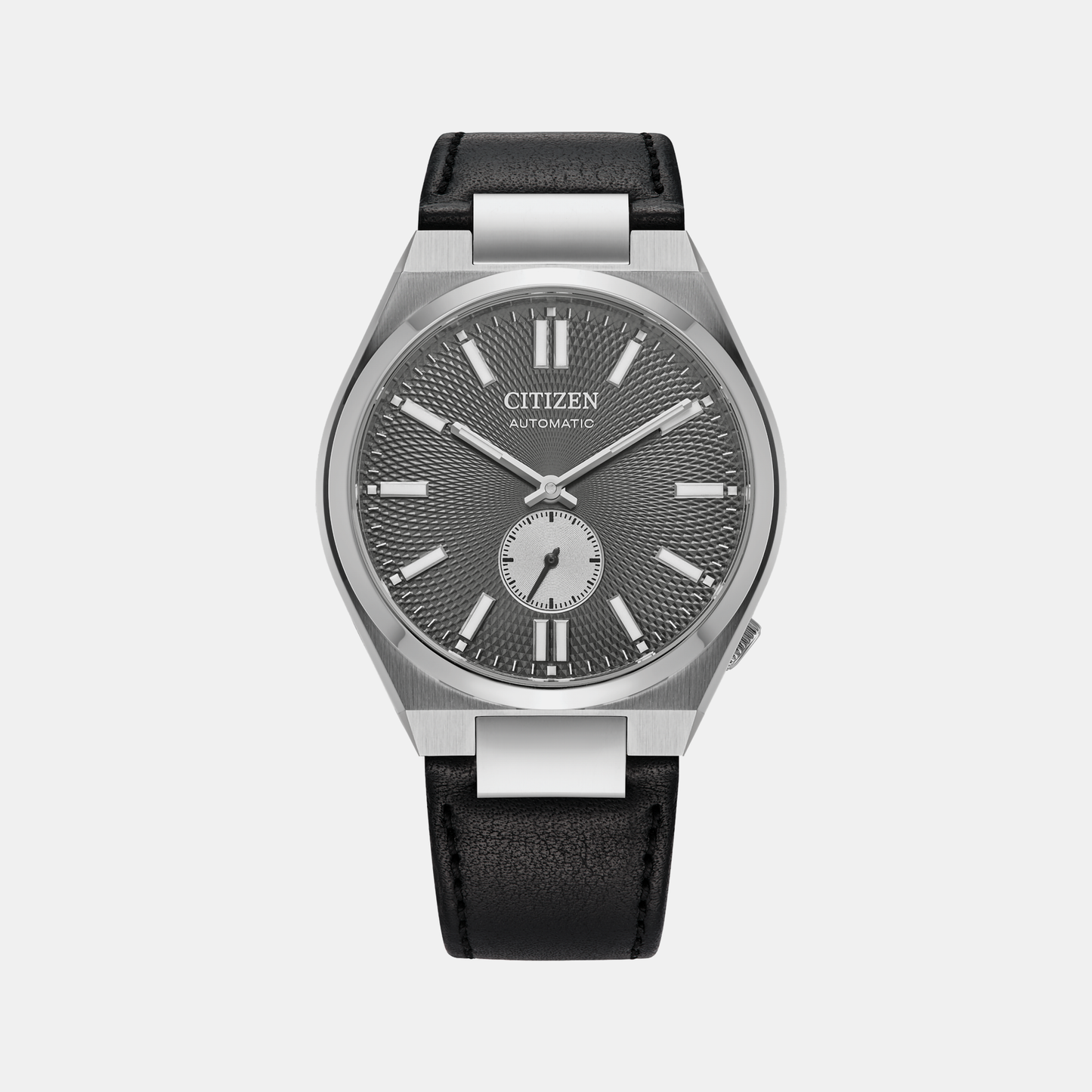Tsuyosa Men Automatic Grey Dial Analog Leather Watch NK5010-01H