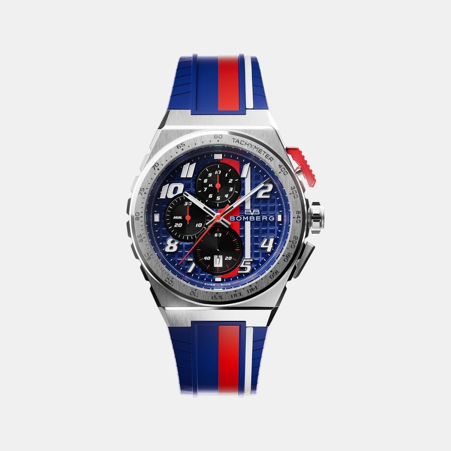 Apex Racing Men Quartz Blue Dial Chronograph Silicone Watch NT42CHSS.01-3.12