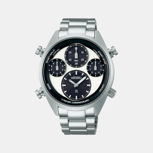 Prospex Men Solar White Dial Chronograph Titanium Watch SFJ001P1