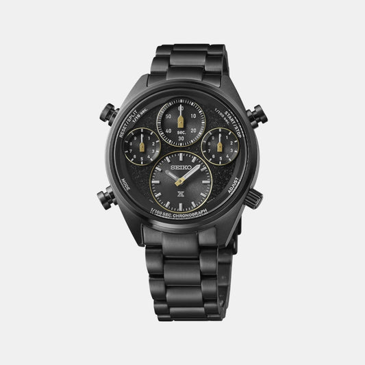 Prospex Men Solar Black Dial Analog Stainless Steel Watch SFJ007P1
