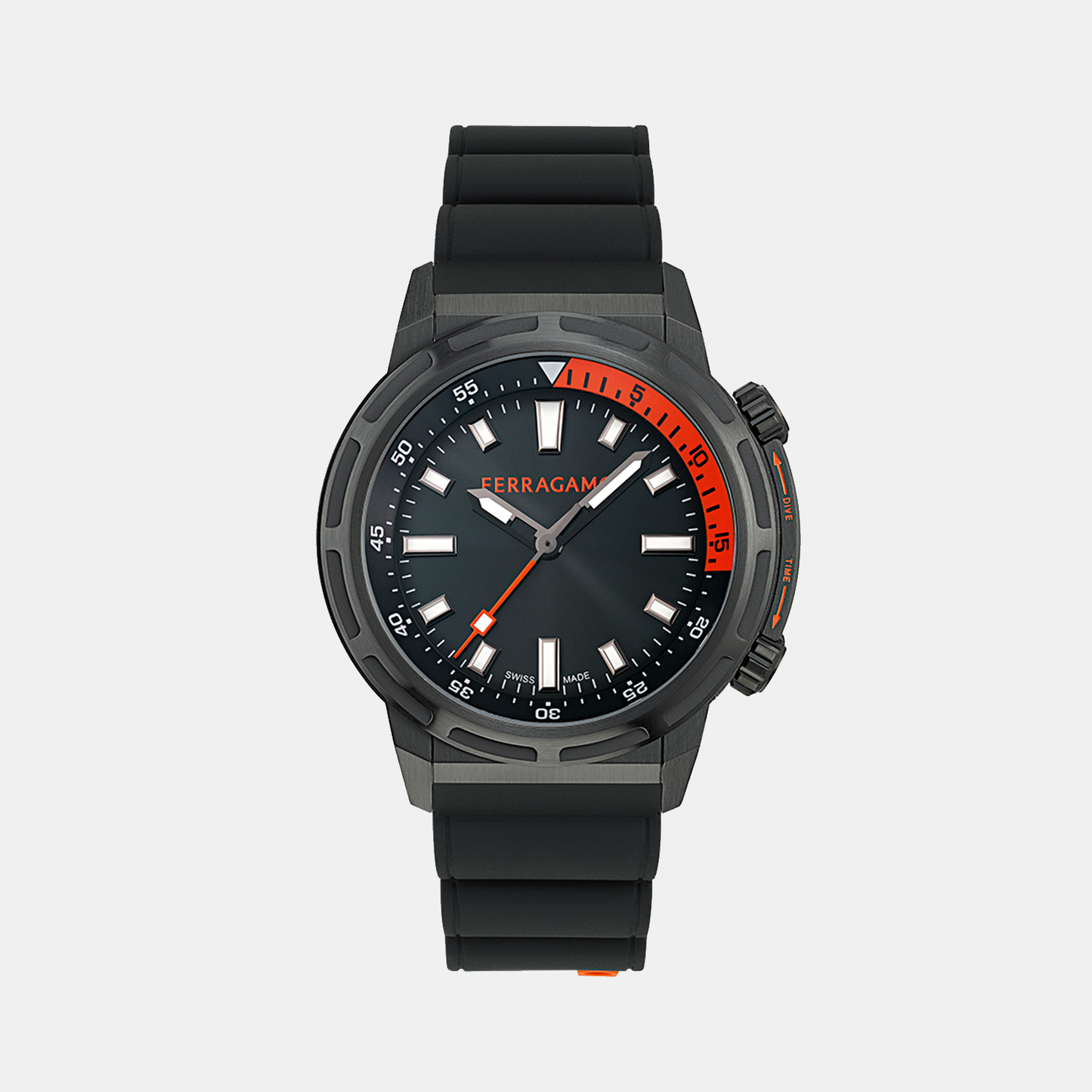 Men Quartz Black Dial Analog Silicone Watch SFJA00224