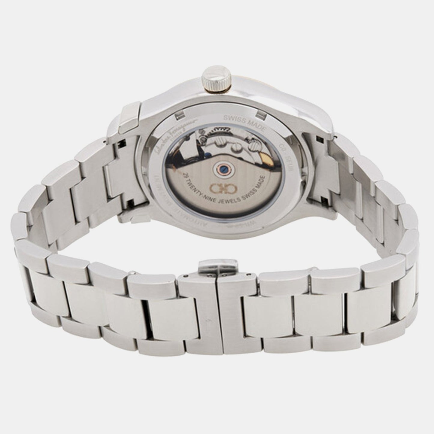 1927 Men Automatic Black Dial Analog Stainless Steel Watch SFU800224