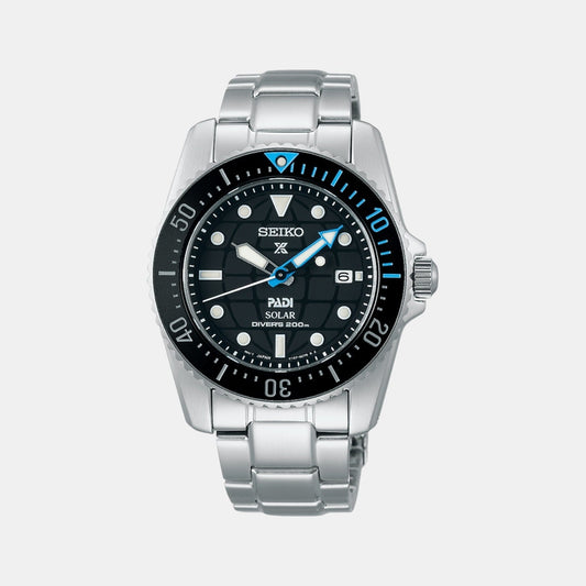Prospex Men Solar Black Dial Analog Stainless Steel Watch SNE575P1