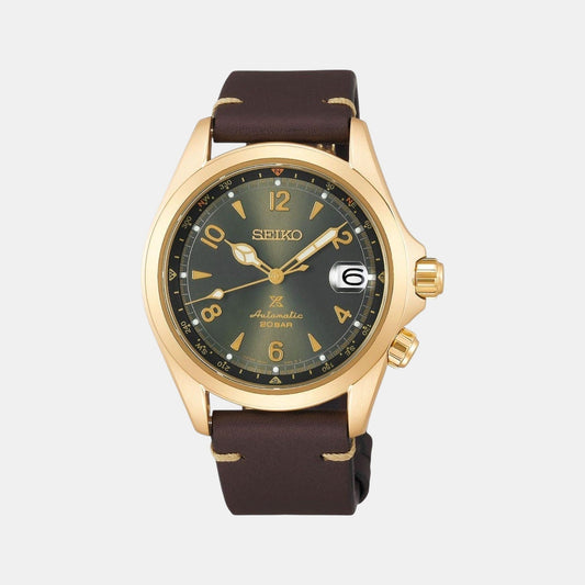 Prospex Men Automatic Green Dial Analog Leather Watch SPB210J1