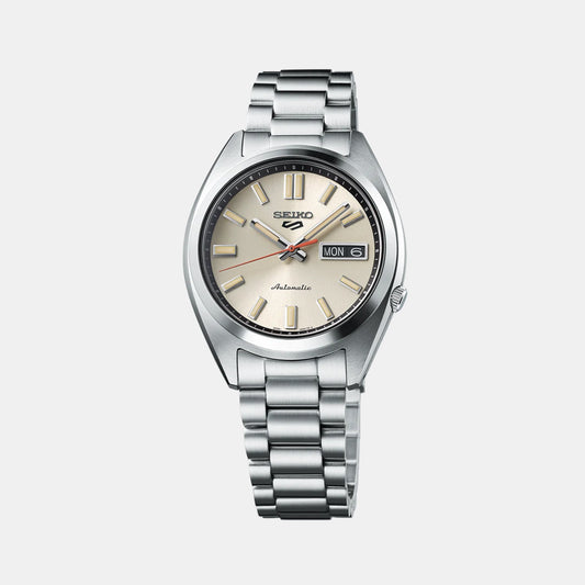 5 Sports Men Automatic Beige Dial Analog Stainless Steel Watch SRPK91K1