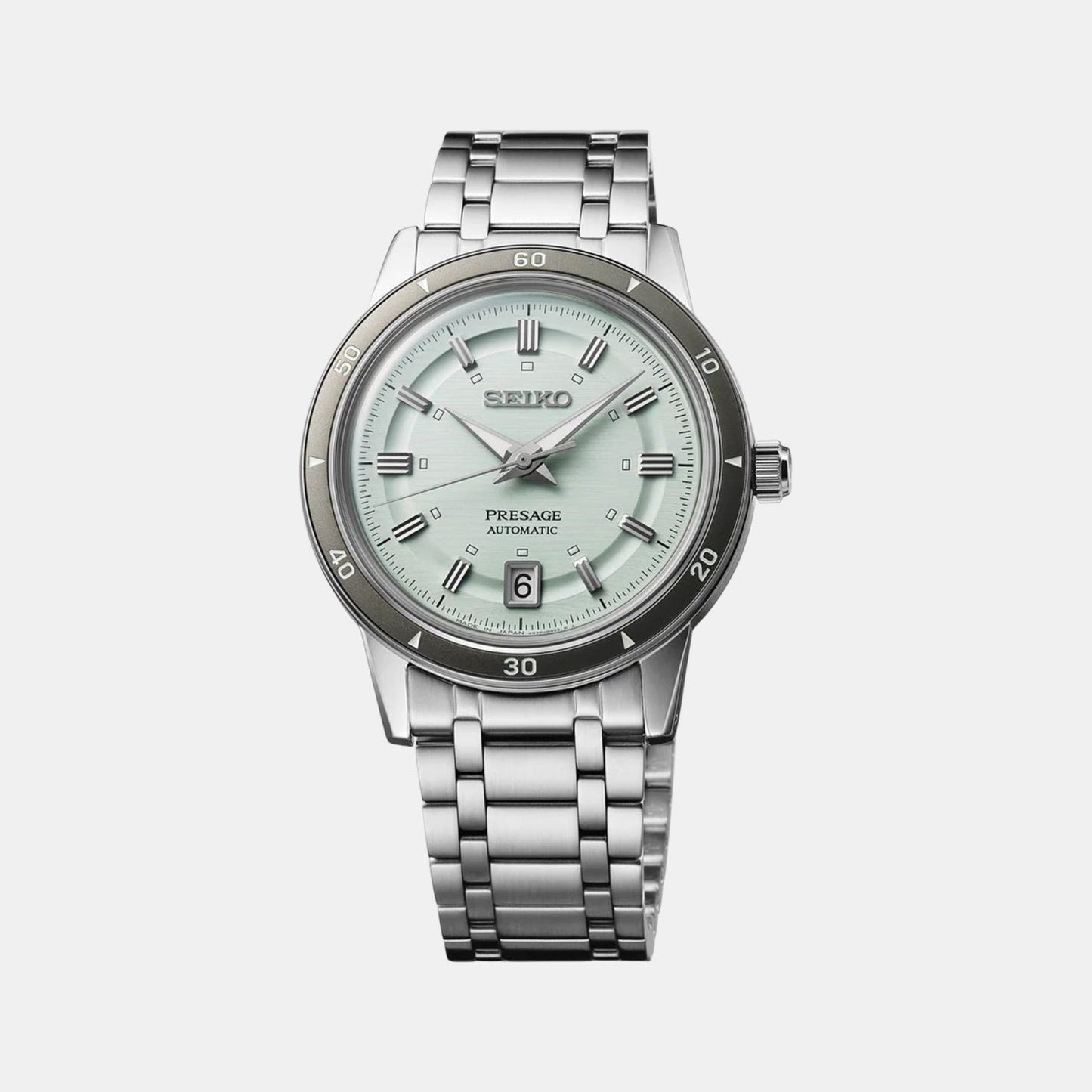 Presage Men Automatic Green Dial Analog Stainless Steel Watch SRPL71J1