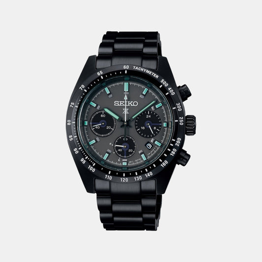 Prospex Men Solar Black Dial Analog Stainless Steel Watch SSC917P1